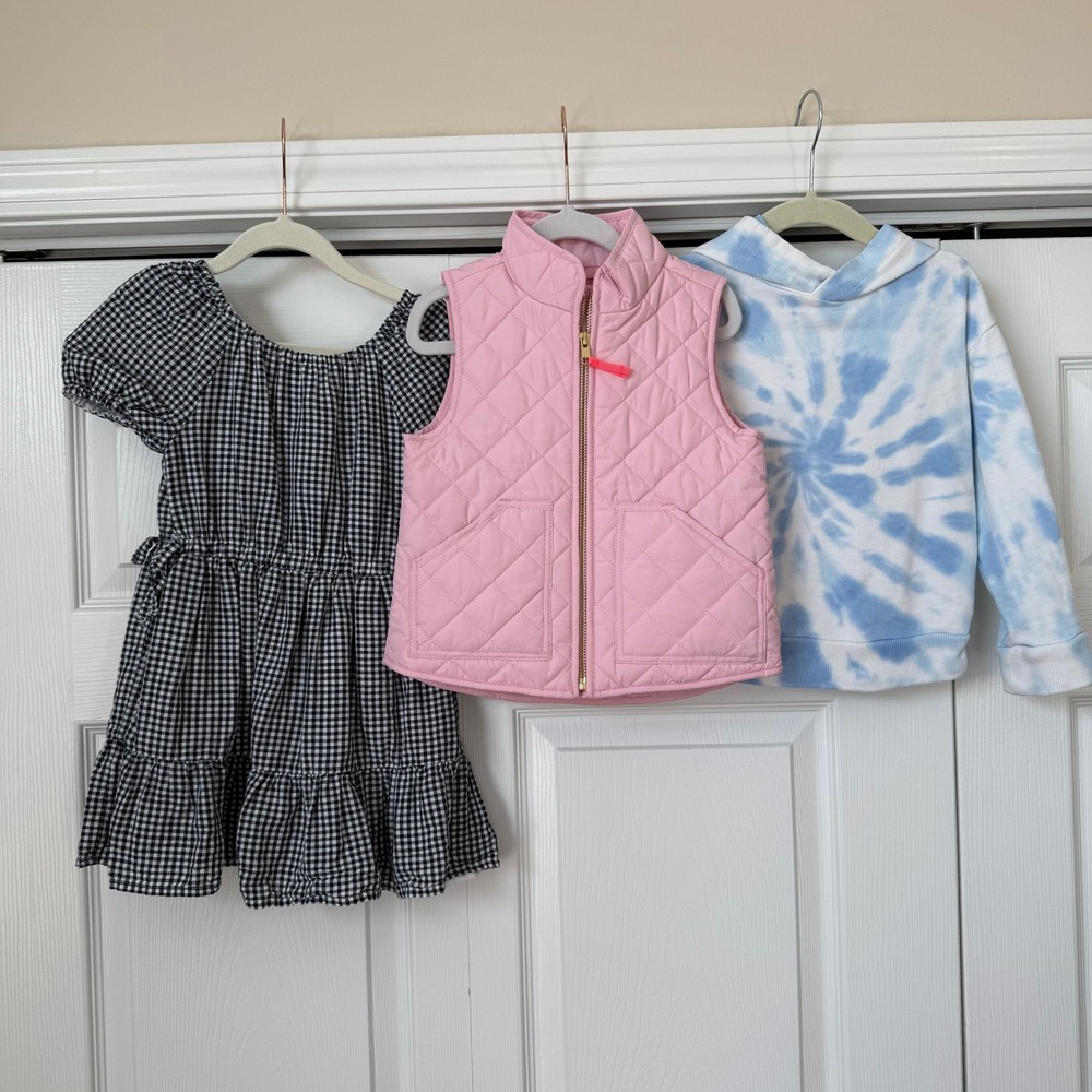 J.Crew Crewcuts Girls‎ Lot Dress Vest Hoodie Size 2 3